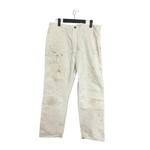 Sherwin Williams Dickies White Thrashed Painter Pants Size 34